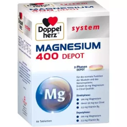 DOPPELHERZ Magnezyum 400 Depo Sistem Tabletleri, 60 Kapsül