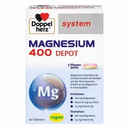 DOPPELHERZ Magnezyum 400 Depo Sistem Tabletleri, 60 Kapsül