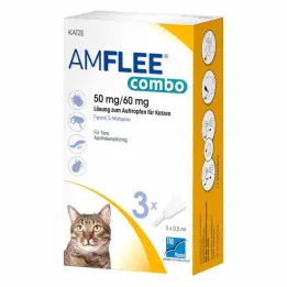 AMFLEE combo 50/60mg kediler için damlatma solüsyonu, 3 adet