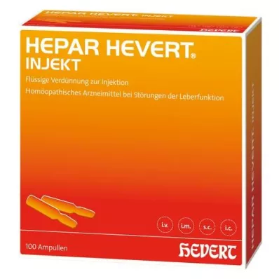 HEPAR HEVERT enjekte ampulleri, 100X2 ml