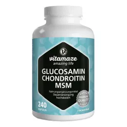 GLUCOSAMIN CHONDROITIN MSM C Vitamini Kapsülleri, 240 Kapsül