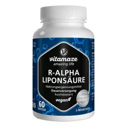 R-ALPHA-LIPONSÄURE 200 mg yüksek doz vegan kapsül, 60 adet