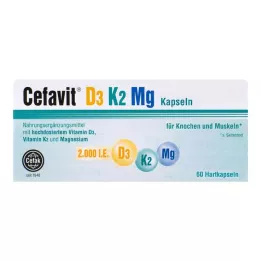 CEFAVIT D3 K2 Mg 2.000 I.U. sert kapsül, 60 adet