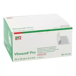 VLIWAZELL Pro superabsorb.compress.sterile 10x10 cm, 10 adet