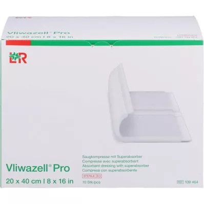 VLIWAZELL Pro superabsorb.compress.sterile 20x40 cm, 10 adet