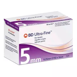 BD ULTRA-FINE Kalem iğneleri 5 mm 31 G 0,25 mm, 105 adet