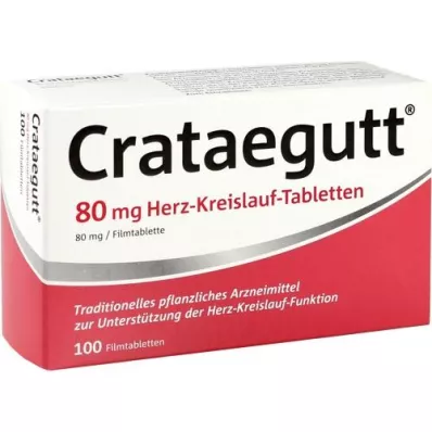 CRATAEGUTT 80 mg kardiyovasküler tablet, 100 adet