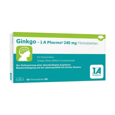 Ginkgo – 1 A Pharma® 240 mg film kaplı tablet, 60 adet Ginkgo – 1 A Pharma® 240 mg film kaplı tablet, 60 adet
