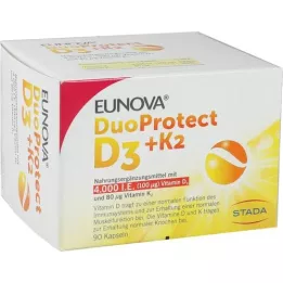 EUNOVA DuoProtect D3+K2 4000 I.U./80 μg kapsül, 90 adet