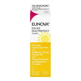 EUNOVA DuoProtect D3+K2 1000 I.U./50 μg damla, 11,5 ml