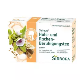 SIDROGA Boğaz ve gırtlak rahatlatıcı çay filtre poşeti, 20X1,75 g
