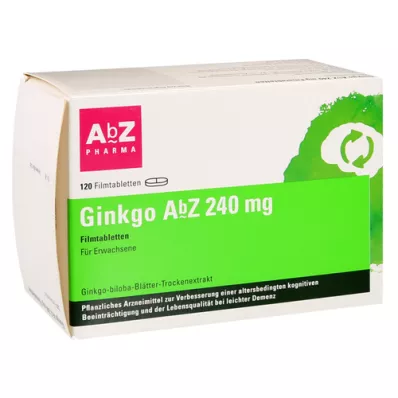 GINKGO AbZ 240 mg film kaplı tablet, 120 adet