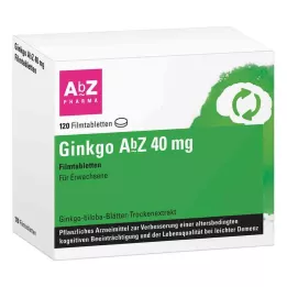 GINKGO AbZ 40 mg film kaplı tablet, 120 adet