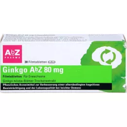 GINKGO AbZ 80 mg film kaplı tablet, 30 adet