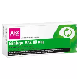 GINKGO AbZ 80 mg film kaplı tablet, 30 adet