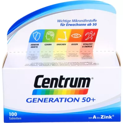 CENTRUM Generation 50+ Tablet, 100 Kapsül