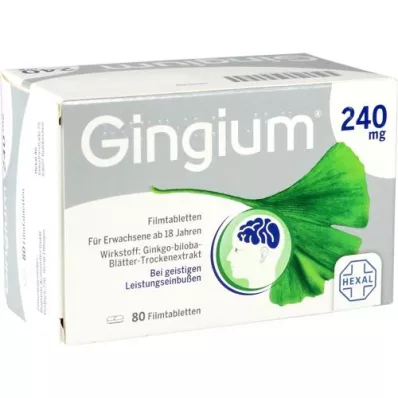 GINGIUM 240 mg film kaplı tablet, 80 adet