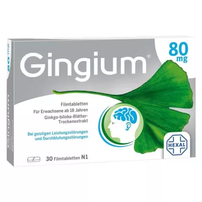Gingium 80 mg film kaplı tablet, 30 adet Gingium 80 mg film kaplı tablet, 30 adet