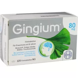 GINGIUM 80 mg film kaplı tabletler, 120 adet