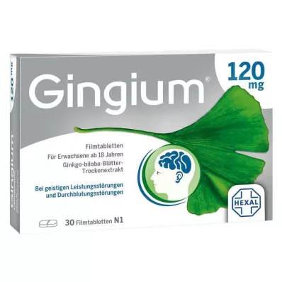 Gingium 120 mg film kaplı tablet, 30 adet