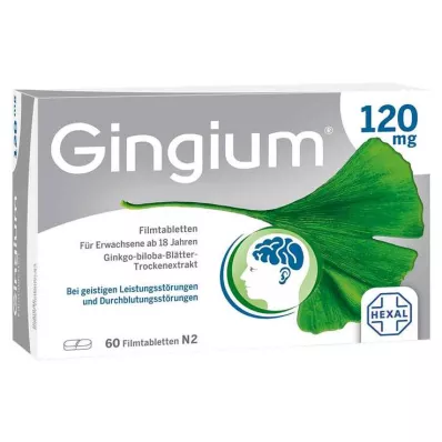 GINGIUM 120 mg film kaplı tablet, 60 adet