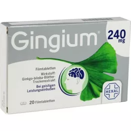 GINGIUM 240 mg film kaplı tabletler, 20 adet