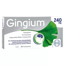 GINGIUM 240 mg film kaplı tabletler, 20 adet
