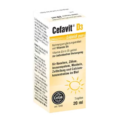 CEFAVIT D3 Oral kullanım için sıvı saf damla, 20 ml