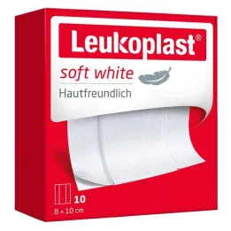 LEUKOPLAST yumuşak beyaz plasterler 8x10 cm, 10 adet