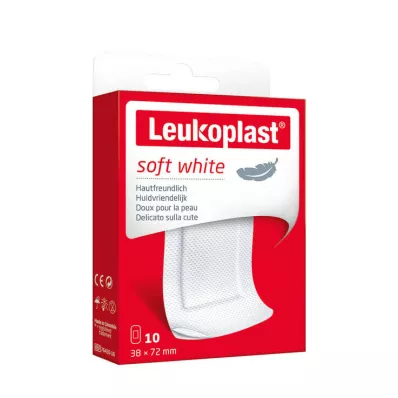 LEUKOPLAST yumuşak beyaz sıva şeritleri 38x72 mm, 10 adet