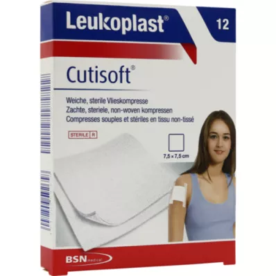 LEUKOPLAST Cutisoft polar kompres 7,5x7,5 cm steril, 12 adet