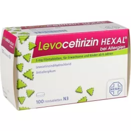 alerjiler içinLEVOCETIRIZIN HEXAL 5 mg film kaplı tabletler, 100 adet