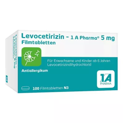 Levosetirizin – 1 A Pharma® 5 mg film kaplı tablet, 100 adet