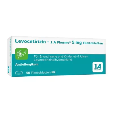 Levosetirizin – 1 A Pharma® 5 mg film kaplı tablet, 50 adet