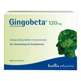 GINGOBETA 120 mg film kaplı tabletler, 100 adet