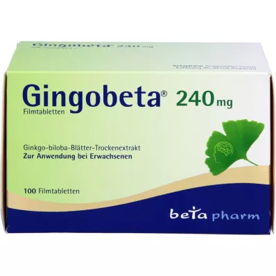 GINGOBETA 240 mg film kaplı tablet, 100 adet
