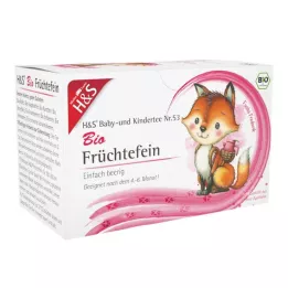 H&amp;S Organik Bebek ve Çocuk Çayı Meyveli İnce Filtre Poşet, 20X2,5 g