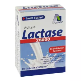 LACTASE 28.000 FCC Dağıtıcıda tabletler, 80 adet