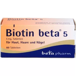 BIOTIN BETA 5 tablet, 60 adet