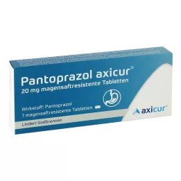 Pantoprazol axicur® 20 mg tablet, 7 adet