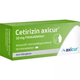 CETIRIZIN axicur 10 mg film kaplı tablet, 50 adet