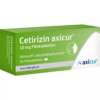 CETIRIZIN axicur 10 mg film kaplı tablet, 50 adet