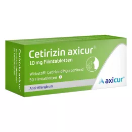 Setirizin axicur® 10 mg film kaplı tablet, 50 adet