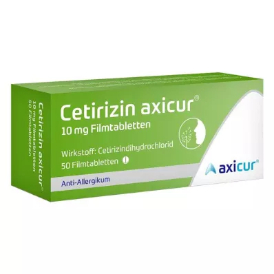 CETIRIZIN axicur 10 mg film kaplı tablet, 50 adet