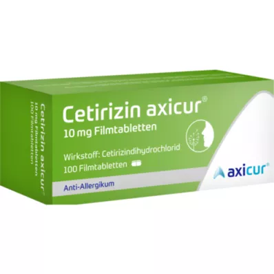 CETIRIZIN axicur 10 mg film kaplı tablet, 100 adet
