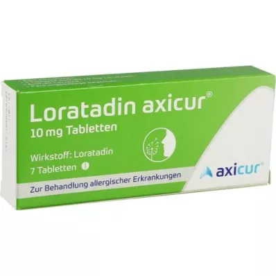 LORATADIN axicur 10 mg tablet, 7 adet