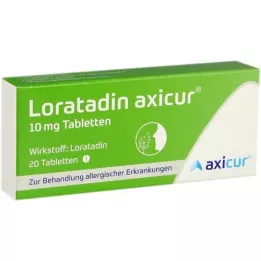 LORATADIN axicur 10 mg tablet, 20 adet