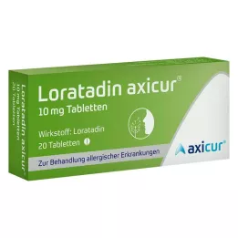 Loratadine axicur® 10 mg tablet, 20 adet