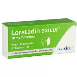 LORATADIN axicur 10 mg tablet, 50 adet