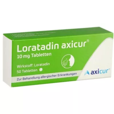 LORATADIN axicur 10 mg tablet, 50 adet